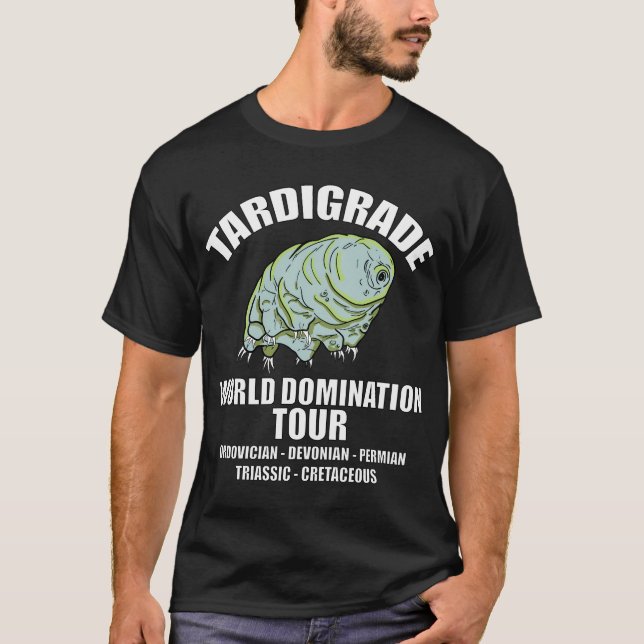 Camiseta Turnê de dominação mundial de Tardigrado (Frente)