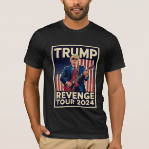 Camiseta Turnê de Vingança de Trump 2024 Eleição Política 2