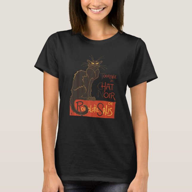 Camiseta Turnê do Gato Preto Vector Recorte (Frente)
