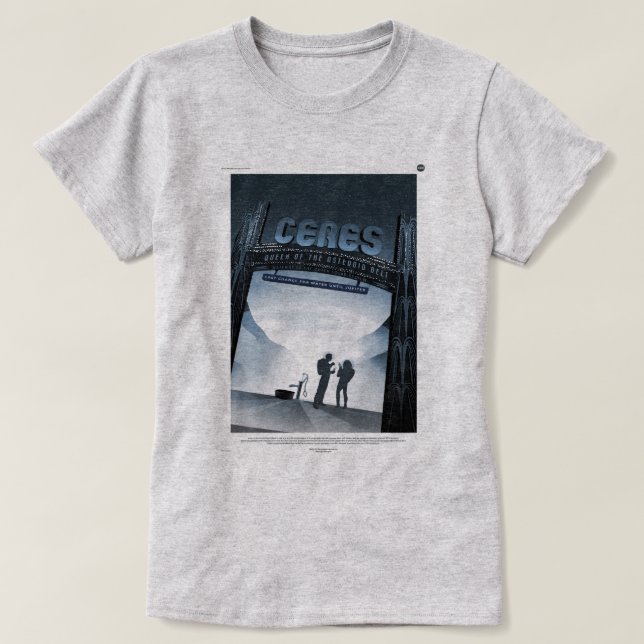 Camiseta Turnê Espacial Fantasia de Ceres (Frente do Design)