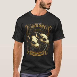 Camiseta Turnê Europeia Black Death História Gótica