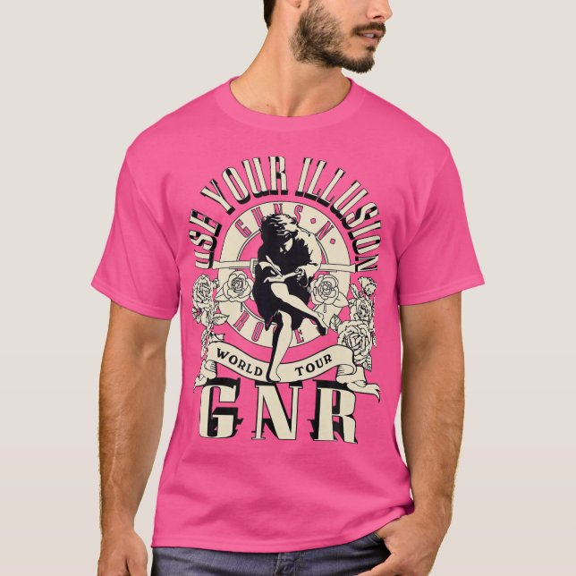 Camiseta Turnê Internacional de Ilusões de Rosas das Armas  (Frente)