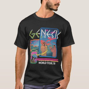 Camiseta Turnê Mundial da Banda Genesis 78