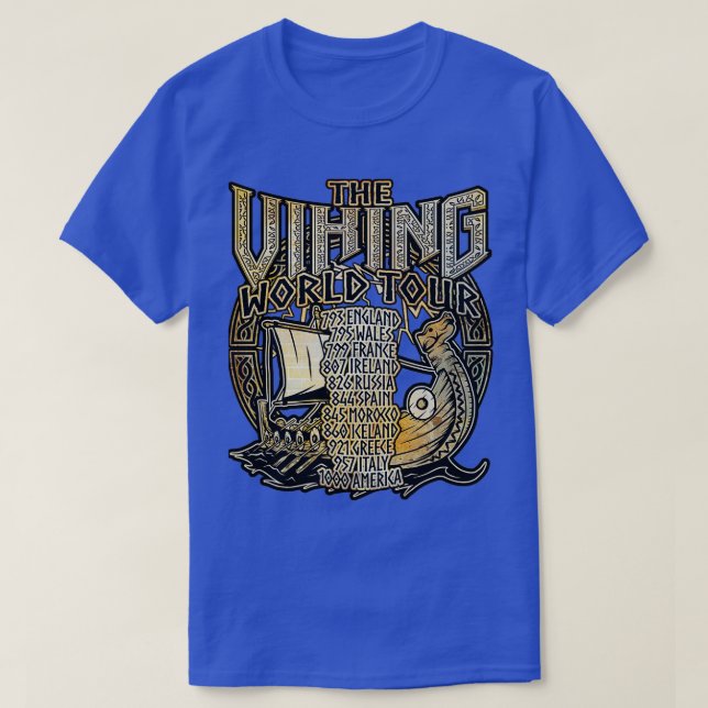 Camiseta Turnê mundial dos navios de pesca (Frente do Design)