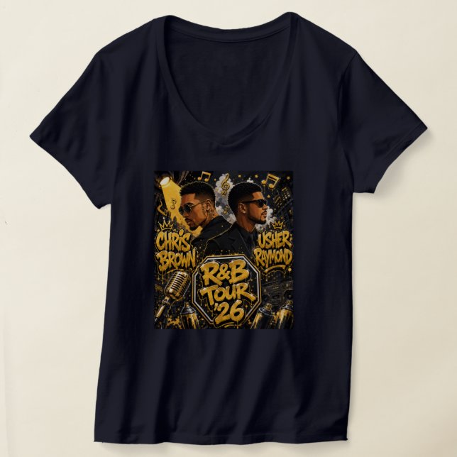 Camiseta Turnê R&B de Usher & Chris Brown '26 (Postura )