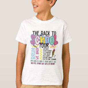 Camiseta Turnê Retro Relâmpago de Volta às Aulas Professor