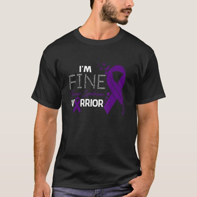 Camiseta Turner Syndrome Warrior I'm Fine Feather (Frente)