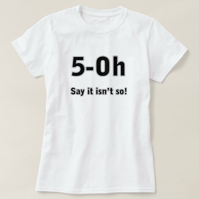 Camiseta Turning 50 T Shirt (Frente do Design)