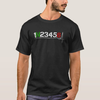 Camiseta Turno de engrenagens de motocicleta 1N23456 Turnê 