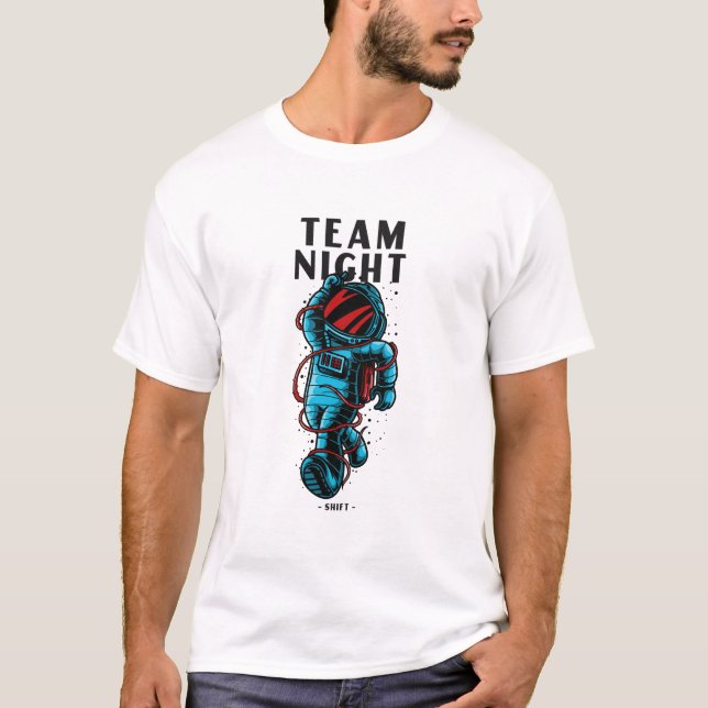 Camiseta Turno noturno da equipe (Frente)