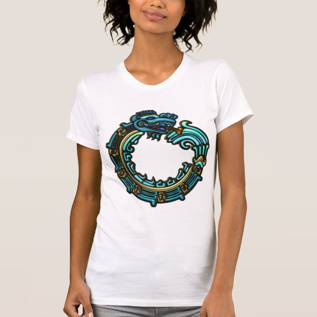 Camiseta Turquesa Quetzalcoatl (Frente)