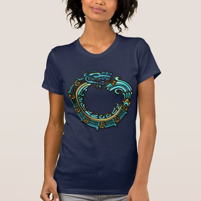 Camiseta Turquesa Quetzalcoatl (Frente)