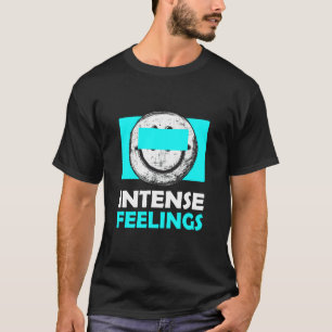 Camiseta Turquesa Sentimentos Intensos Turquesa Gráfico