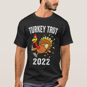 Camiseta Turquia 2021 Ação de Graças Turquia Trot Kids Adul