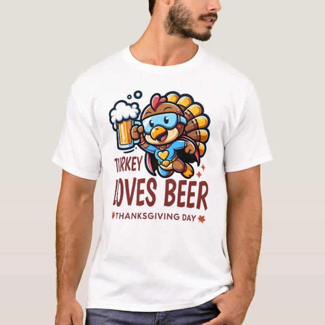 Camiseta Turquia ama Beer Beer Beer Beer Beer Beer Drink (Frente)