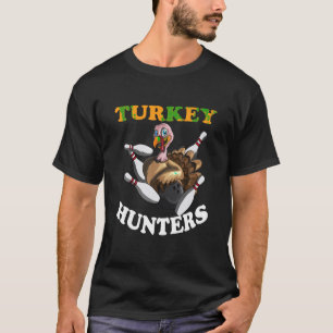 Camiseta Turquia Caça Boliche de Ação de Graças Turquia Bah