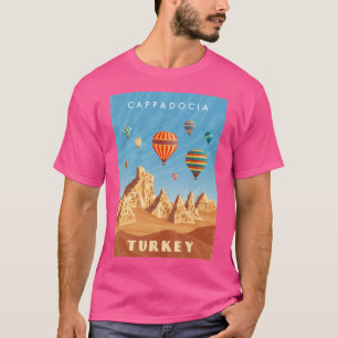 Camiseta Turquia Cappadocia - Posta minimalista retrô-Viage