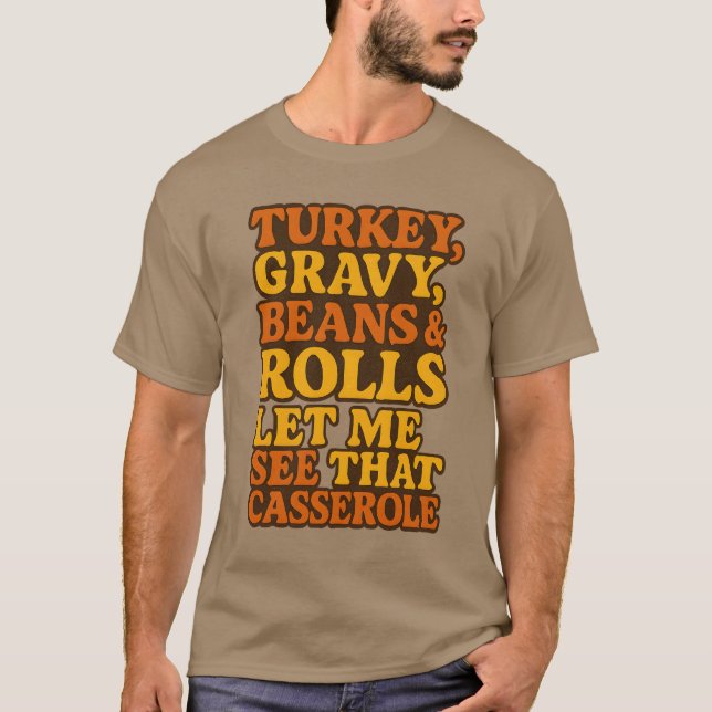 CAMISETA TURQUIA, CINZA, BEANS E ROLLS. DEIXE-ME VER ESSE C (Frente)