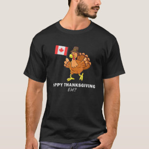 Camiseta Turquia com bandeira canadense Legal Ação de Graça