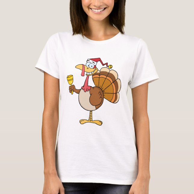 Camiseta Turquia com chapéu do papai noel (Frente)