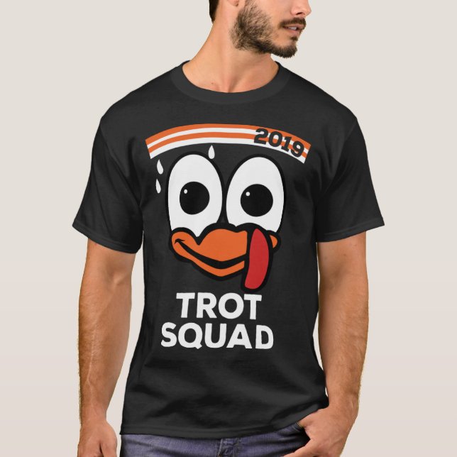 Camiseta Turquia com o Sweatband Turquia Trot Thankaking (Frente)