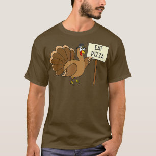 Camiseta Turquia Comeu Pizza Adulto Vegan Crianças Engraç