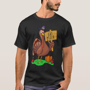 Camiseta Turquia Comeu Pizza Adulto Vegan Kids Ação de Graç