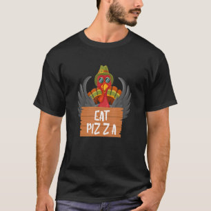 Camiseta Turquia Comeu Pizza Adulto Vegan Kids Ação de Graç