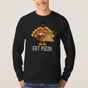 Camiseta Turquia Comeu Pizza Adulto Vegan Kids Ação de Graç