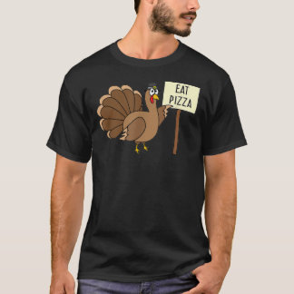 Camiseta Turquia Comeu Pizza Adulto Vegan Kids Engraçado Th