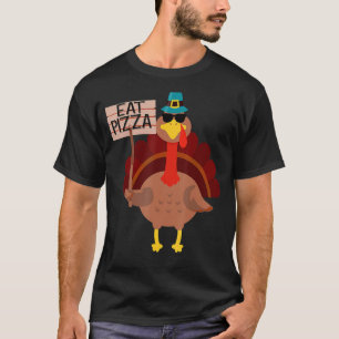 Camiseta Turquia Comeu Pizza Adulto Vegan Kids Engraçado Th