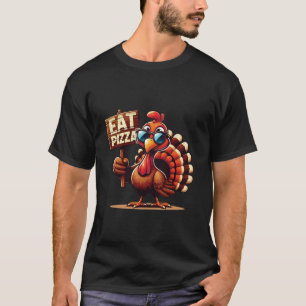 Camiseta Turquia Comeu Pizza Adulto Vegan Kids Engraçado Th