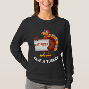Camiseta Turquia Comeu Pizza Engraçado Ação de Graças