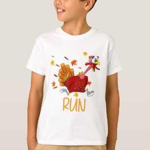 Camiseta Turquia Corre Figurino Ação de Graças Correndo Tur