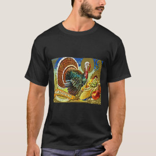 Camiseta Turquia e cornucopia do outono Dia de Ação de Graç