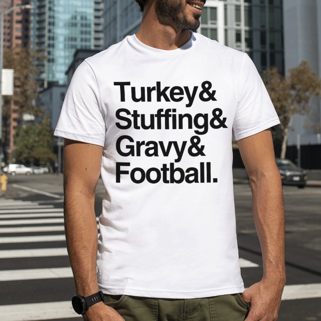 Camiseta Turquia e Estúdio e Ação de Graças de Gravy e Fute (Criador carregado)