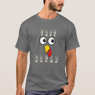 Camiseta Turquia Enfrenta Ação de Graças Turquia Trot Squad