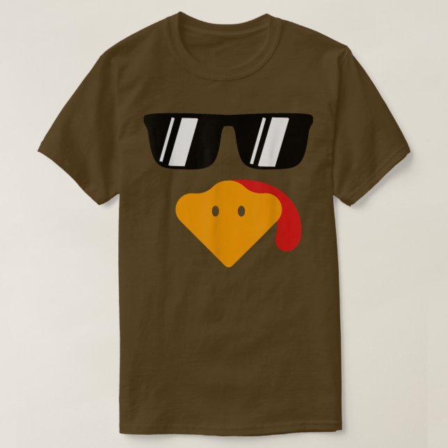 Camiseta Turquia Enfrenta Crianças Ação de Graças para Cria (Frente do Design)