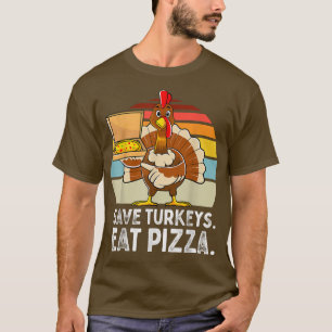 Camiseta Turquia Engraçado Ação de Graças Salve Perus Comem