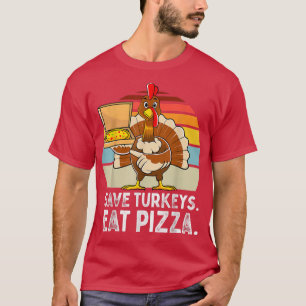 Camiseta Turquia Engraçado Ação de Graças Salve Perus Comem