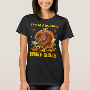 Camiseta Turquia esfrega borracha luva a enfermeira turca T