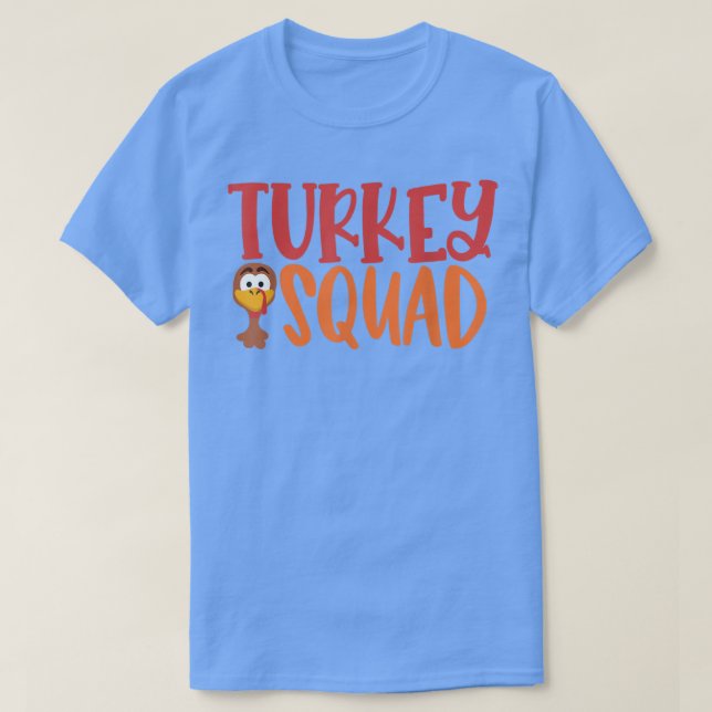 Camiseta Turquia Esquadrão Engraçado Ação de Graças 2022 Qu (Frente do Design)