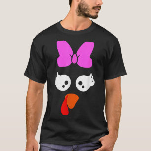 Camiseta Turquia Face Arco Eyelashes Dia de as Bruxas engra