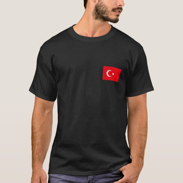 Camiseta Turquia Flag Turkiye Legal Turkiye Bandeiras Turca (Frente)