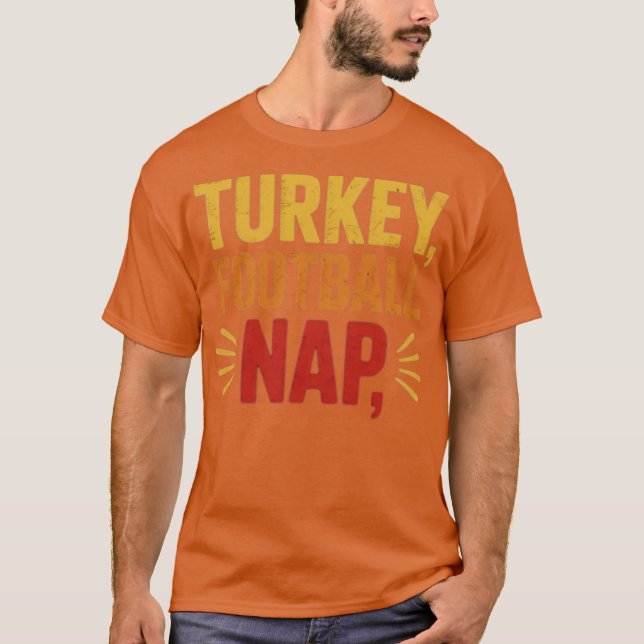 Camiseta Turquia, Futebol, Noite Engraçado Ação de Graças (Frente)