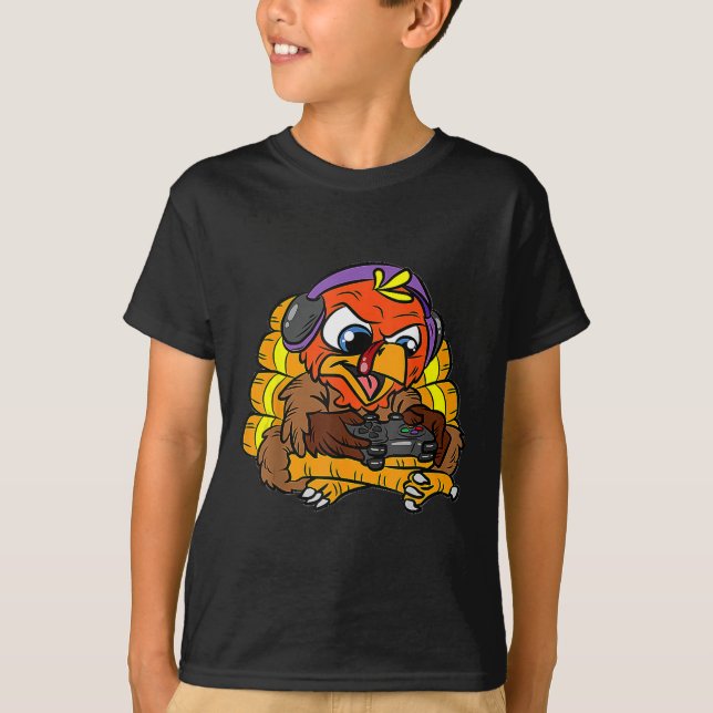 Camiseta Turquia Gamer Engraçado Videos games Legal de Ação (Frente)