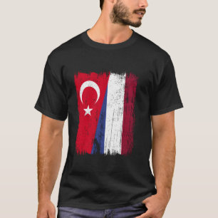 Camiseta Turquia Holanda Bandeira Meia Turco Holandesa Hera