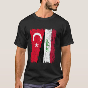 Camiseta Turquia Iraque Meia Bandeira Turco Iraquiano Jerse