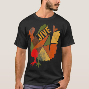 Camiseta Turquia Jive Ação de Graças Turquia Patchwork B