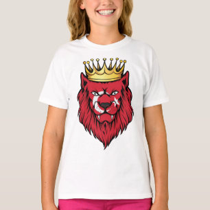 Camiseta Turquia Leão Rei Bandeira